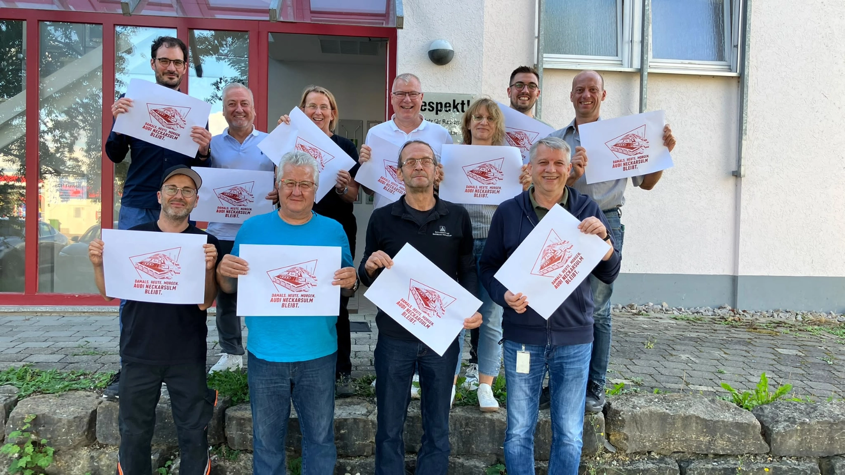Der Ortsvorstand der IG Metall Schwäbisch Hall für Audi Neckarsulm