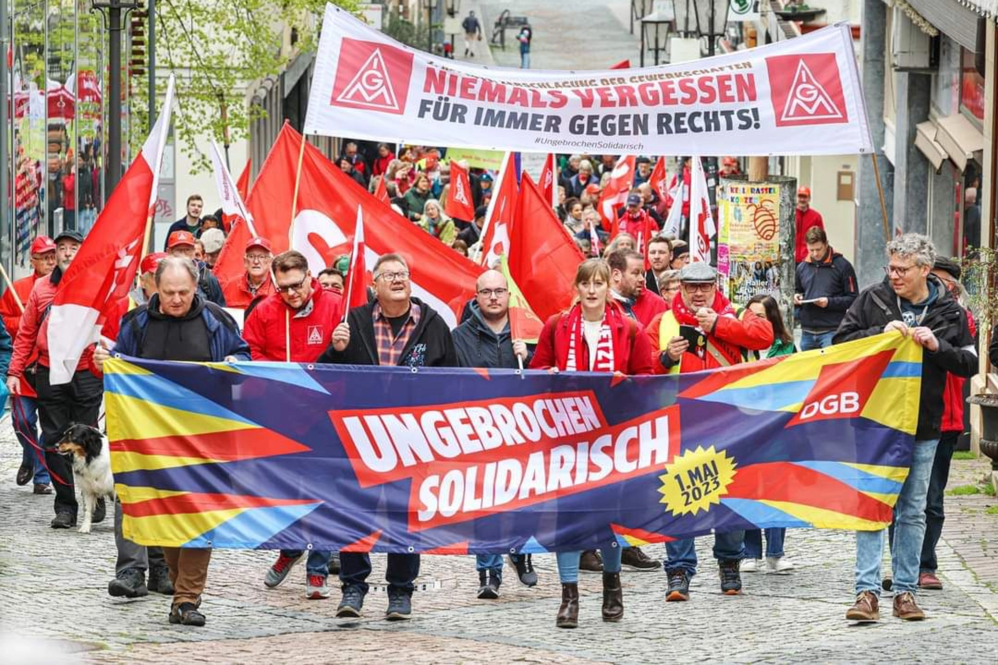 Maidemo ungebrochen solidarisch