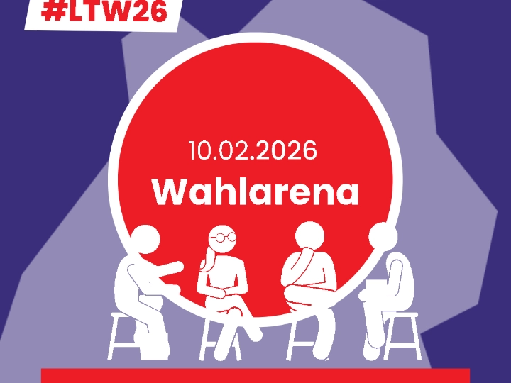 Wahlarena zur Landtagswahl mit den Spitzenkandidat*innen