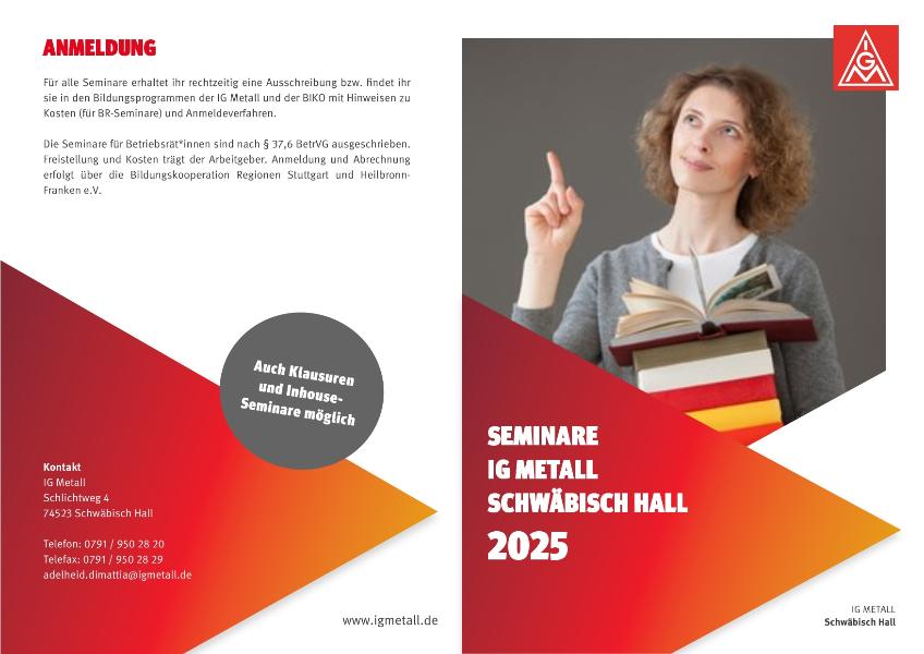 Seminare der Geschäftsstelle 2025